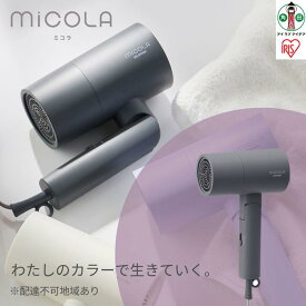 【ふるさと納税】ドライヤー MiCOLA （ミコラ）イオンドライヤー アイリスオーヤマ 軽量 マイナスイオン 大風量 ヘアケア 花粉対策 家電 美容家電 電化製品 3モード コンパクト HDR-M101-H ダークグレー 新生活 一人暮らし ひとり暮らし 就職祝い 進学祝い 合格祝い