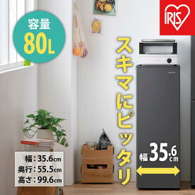 【ふるさと納税】 冷凍庫 スリム アイリスオーヤマ 80L 前開き 右開き セカンド冷凍庫 省スペース フリーザー 冷凍 コンパクト 1ドア 家電 生活家電 ギフト プレゼント お祝い 贈り物 母の日 新生活 おすすめ 人気 アイリスIUSN-8A-W ホワイト/IUSN-8B-HA チャコールグレー