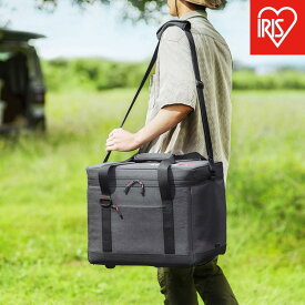 【ふるさと納税】クーラーボックス HUGEL エアロゲルソフトクーラーボックス 40L 大型 大容量 アイリスオーヤマ 6面真空断熱パネル 真空断熱 高保冷 アウトドア キャンプ BBQ 釣り スポーツ レジャー アイリスオーヤマ 防災 AGSC-40C チャコールグレー