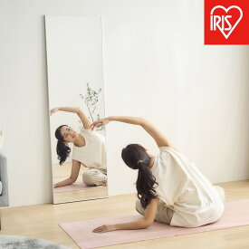 【ふるさと納税】 割れない フィルムミラー アイリスオーヤマ 幅50cm 高さ160cm シルバー 割れない鏡 全身 安全フィルムミラー 超軽量 持ち運び簡単 立て掛け 防災対策 玄関 ダンス レッスン ヨガ 筋トレ トレーニング 子供部屋 おすすめ 人気 アイリス KWM-50160