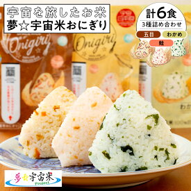 【ふるさと納税】夢☆宇宙米おにぎり 3種類詰め合わせ（6食）【8月上旬より順次発送開始】 | 米 ササニシキ 食品 人気 おすすめ 送料無料