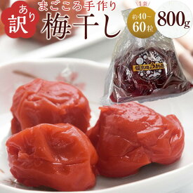【ふるさと納税】＜訳あり＞宮城県角田産【無添加】まごころ手作り梅干し(800g)｜梅干し 田舎の梅干し すっぱい 訳あり 梅干 うめぼし | 梅干 うめぼし うめ干し 塩分 15% 〜 18% すっぱい 熱中症対策 お試し お取り寄せ 国産 人気 おすすめ