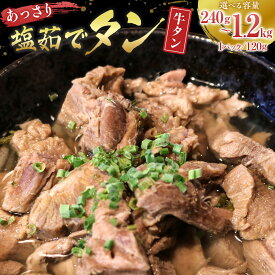 【ふるさと納税】あっさり塩 茹でタン 1パック牛タン 120グラム×2個　宮城県共通返礼品| 肉 にく 牛肉 牛たん タン ぎゅうたん たん 名物 塩 塩味 小分け 無添加 無添加製法 アウトドア キャンプ ジューシー 柔らかい 旨み 冷凍保存 湯煎 簡単調理 宮城 角田市