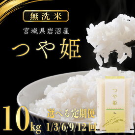 【ふるさと納税】令和8年産 つや姫 無洗米 10kg (5kg × 2袋) 新米 単発 定期便 先行予約 選べる回数 3回 6回 9回 12回 米 白米 精米 食味鑑定士 厳選 ご飯 おにぎり お弁当 東北 宮城県 宮城 岩沼 宮城産 ふるさと納税米 ふるさと納税お米