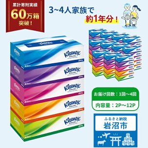 最短当日発送！【選べる納期・内容量・お届け回数】ティッシュ...