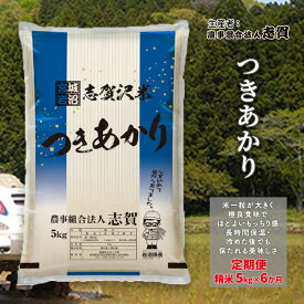 【ふるさと納税】【6ヶ月定期便】宮城県岩沼市産 志賀沢米 つきあかり 精米5kg 　お届け：2025年10月中旬～2026年3月下旬