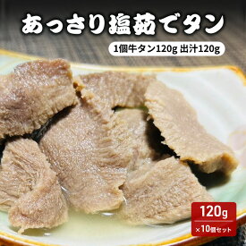 【ふるさと納税】牛タン 宮城 あっさり塩茹でタン 120g×10個 出汁 セット タン塩 塩タン 温めるだけ 小分け 牛肉 牛 たん 肉 お肉 冷凍肉 おかず 惣菜 おつまみ つまみ 牛タンカレー 牛タンシチュー タンシチュー 煮物 おでん ギフト 冷凍 冷凍配送 宮城県 岩沼市