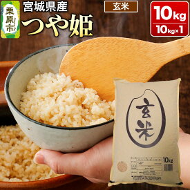 【ふるさと納税】【令和7年産・玄米】宮城県産 つや姫 10kg (10kg×1袋)