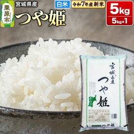 【ふるさと納税】【新米受付】【令和7年産・白米】宮城県産 つや姫 5kg (5kg×1袋)