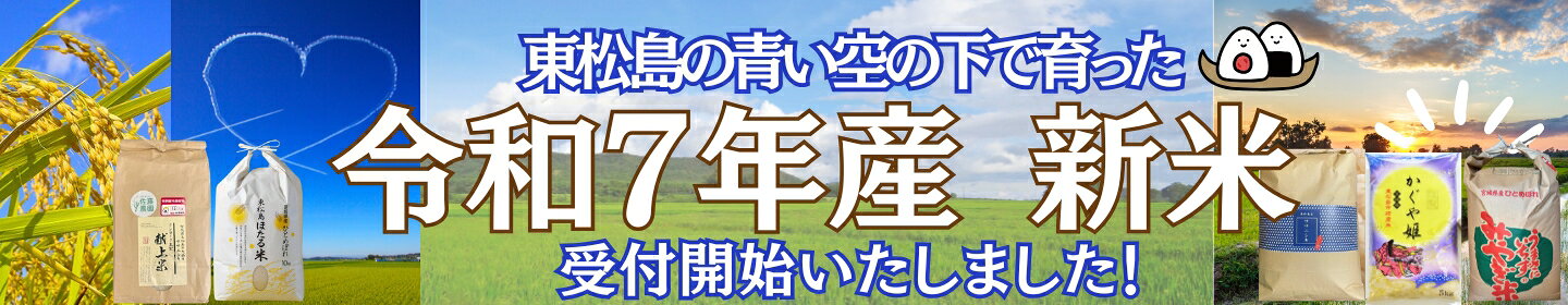 東松島の青い空の下で育った米特集