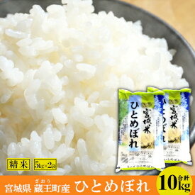 【ふるさと納税】＜令和7年産米＞蔵王産ひとめぼれ10kg（精米・5kg×2）　【04301-0241】