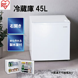 【ふるさと納税】冷蔵庫 45L IRSD-5A-W ホワイト　【電化製品】