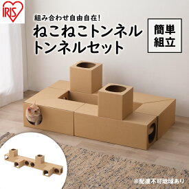 【ふるさと納税】ねこねこトンネル トンネルセット P-NTT アイリスオーヤマ キャットウォーク 猫 猫用品 ねこ ペット ペット用品 爪とぎ 爪研ぎ おもちゃ ネコ キャットハウス キャットトンネル 遊び場 遊び道具 ダンボール 段ボール グッズ