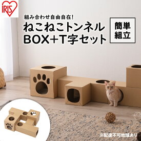 【ふるさと納税】ねこねこトンネル BOX＋T字セット P-NTBT キャットウォーク 猫 猫用品 ねこ ペット ペット用品 爪とぎ 爪研ぎ おもちゃ　【ネコ キャットハウス キャットトンネル 遊び場 遊び道具 ダンボール 段ボール 猫用 グッズ】