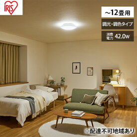 【ふるさと納税】LEDシーリングライト SeriesL 12畳調色CEA-2312DL　【 調光 電球色 昼白色 昼光色 照明器具 アイリスオーヤマ 】