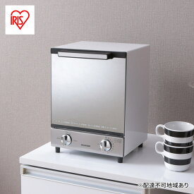 【ふるさと納税】トースター 縦型 2枚 小型 MOT-012 アイリスオーヤマ おしゃれ オーブン ミラー ミラーガラス タイマー 縦 一人暮らし トースト 食パン 省スペース 2段 2枚焼き コンパクト スリム キッチン用品 調理家電 食欲の秋特集