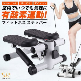 【ふるさと納税】ステッパー フィットネス 静音 負荷調整 トレーニングバンド付属 計測メーター 有酸素運動 室内運動 足踏み ダイエット エクササイズ 昇降運動 下半身 運動 室内 筋トレ ながら運動 SunRuck SR-FT028
