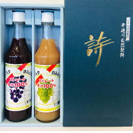 【ふるさと納税】「マルタのきぶどう」詰合せセット(600ml×2本)【配送不可地域：離島】【1241160】