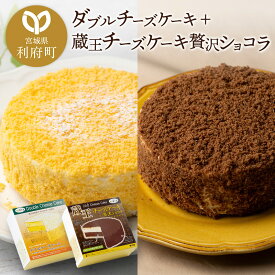 【ふるさと納税】ダブルチーズケーキ ＋ 蔵王チーズケーキ贅沢ショコラ チーズケーキ ケーキ 洋菓子 お菓子 ギフト
