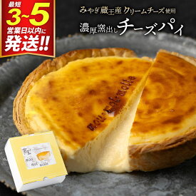 【ふるさと納税】【みやぎ蔵王産クリームチーズ使用】濃厚窯出しチーズパイ【1個／2個セット 選べる】 [パティシエ ムー モル モル patissier mou mol molle スイーツ P＆Cファクトリー パイ生地 クリームチーズ 甘さ控えめ]