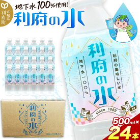 【ふるさと納税】【利府の美味しい水】利府の水 地下水100％（500ml×24本入り）国産 ボトルウォーター