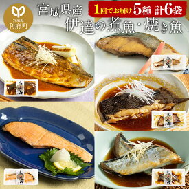 【ふるさと納税】伊達の煮魚・焼き魚5種6袋セット 冷凍 惣菜 おかず つまみ レンチン 湯煎 簡単 煮物 煮付