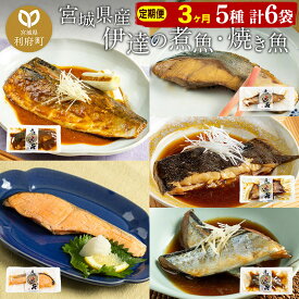 【ふるさと納税】《定期便3ヶ月》伊達の煮魚・焼き魚5種6袋セット 冷凍 惣菜 おかず つまみ レンチン 湯煎 簡単 煮物 煮付