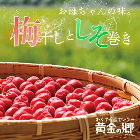 【ふるさと納税】黄金の郷 お母ちゃんの味 梅干し (約180g×2) ＆ しそ巻き (甘口・辛口 計2パック) セット / 梅干し 梅干 うめ ウメ ご飯のお供 手作り 食べ比べ 送料無料