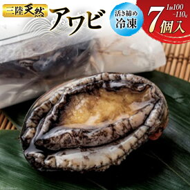 【ふるさと納税】 海鮮 魚介 専門問屋が送る 三陸 天然 アワビ (7個入) [マルヤ五洋水産 宮城県 南三陸町 30al0002] あわび 鮑 蝦夷あわび 貝 魚介類 冷凍 刺身 刺し身 活き ステーキ