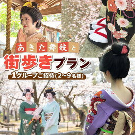 【ふるさと納税】あきた舞妓と街歩きプラン 1グループご招待(2〜9名様)