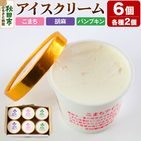 【ふるさと納税】アイスクリーム詰め合わせ(120ml×6個入り)