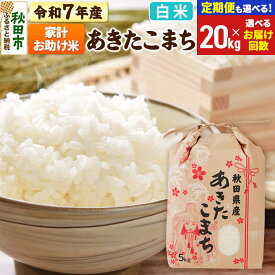 【ふるさと納税】新米 令和7年産 あきたこまち 家計お助け米 20kg (5kg×4袋) 【白米】【選べるお届け回数(定期便)】秋田県産 こまちライン