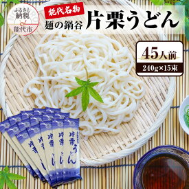 【ふるさと納税】うどん 麺の鍋谷 片栗うどん 15束 能代名物 麺類 乾麺 細め 鍋谷製麺 　お届け：入金確認後、2週間～1か月程度でお届けします。