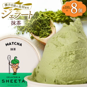 【ふるさと納税】ジェラート 抹茶 約100g×8個