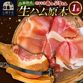【ふるさと納税】秋田県横手市産 あっぷるとん 長期熟成生ハム原木 1本