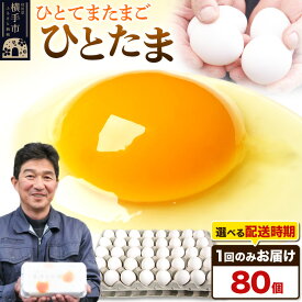 【ふるさと納税】【常温発送】ひとたま 80個（業務用）【発送時期が選べる】東海林養鶏場 ひとたま 卵 玉子 たまご タマゴ 配送時期選べる