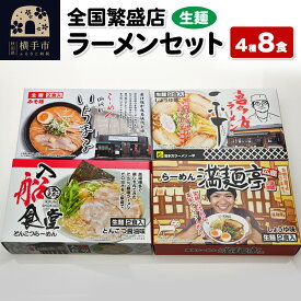 【ふるさと納税】【生麺】全国繁盛店ラーメンセット 4種×2食 計8食