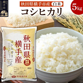 【ふるさと納税】【白米】令和7年産 横手市産コシヒカリ 5kg [秋田県産 コシヒカリ こしひかり 5キロ]