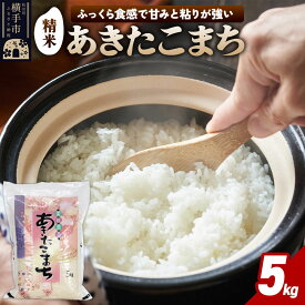 【ふるさと納税】【令和7年産】秋田県横手市産 あきたこまち 精米 5kg