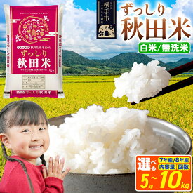 【ふるさと納税】米 精米 秋田県 横手市産 ブレンド米 5kg〜10kg【選べる R7年産／R8年産 新米予約×白米・無洗米×容量×お届け回数】 [米 お米 選べる こめ 白米 精米 無洗米 ブレンド米 小分け ご飯 ごはん 秋田県産 横手市]
