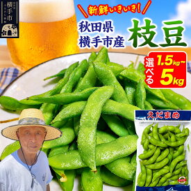 【ふるさと納税】＜先行受付 7月下旬より発送＞作り手の顔が見える「新鮮いきいき枝豆」250g【選べる袋数：6袋／10袋／20袋】秋田県横手市産 [先行予約 枝豆 えだまめ 秋田県 横手市]