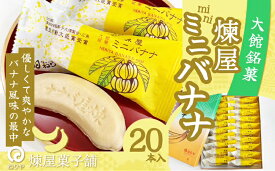 【ふるさと納税】煉屋ミニバナナ20本入 和菓子 最中 銘菓 スイーツ 老舗 秋田県 大館市 ご当地グルメ ギフト プレゼント 送料無料 65P5603【(有)煉屋菓子舗】