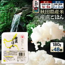 「産直ごはん」 秋田県産米 パックごはん 180g×48個...
