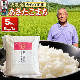 【ふるさと納税】米 ＜先行受付＞ 令和7年産 あきたこまち 5kg（5kg×1袋） 秋田県男鹿市