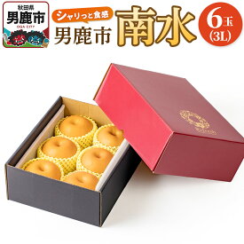 【ふるさと納税】【令和8年度 早期受付】南水 6玉 3L 梨 なし ナシ 秋田県 男鹿市 旬の果物 フルーツ