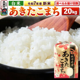 【ふるさと納税】《令和7年産》【白米】秋田県産 あきたこまち 20kg（5kg×4袋） 秋田県 男鹿市 こまちライン【選べるお届け回数】