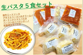 【ふるさと納税】おうちで生パスタ＆ソース（冷凍）5食セット[B2-14401]