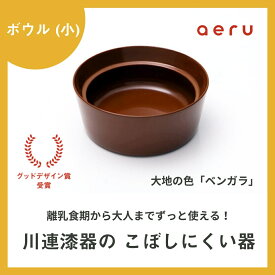 【ふるさと納税】aeru 川連漆器のこぼしにくい器 ボウル べんがら【(株)和える】[N15601]