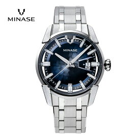 【ふるさと納税】MINASE時計 DIVIDO ブレスレットタイプ（VM14-M01GBL-SSB）【協和精工株式会社】[F11902]