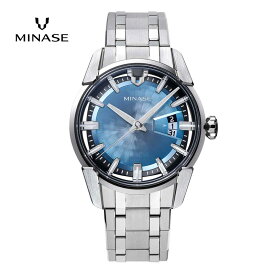 【ふるさと納税】MINASE時計 DIVIDO ブレスレットタイプ（VM14-M01GIB-SSB）【協和精工株式会社】[F11903]